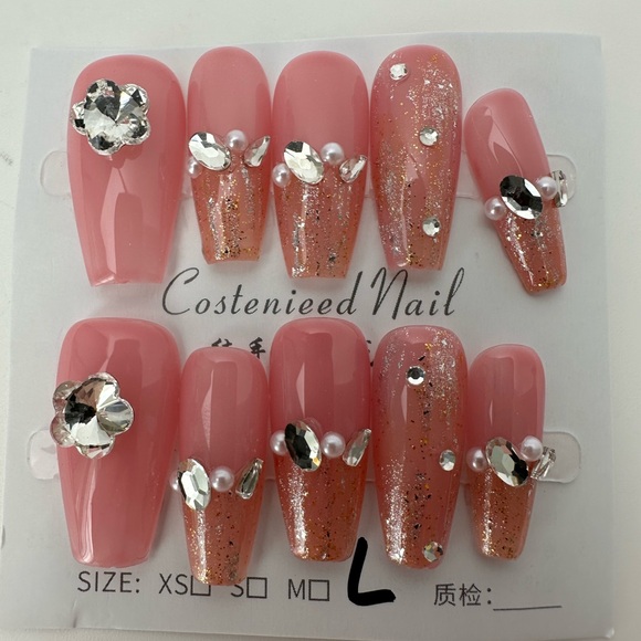 Handmade press on nails bundle of four sets size large - Picture 8 of 13